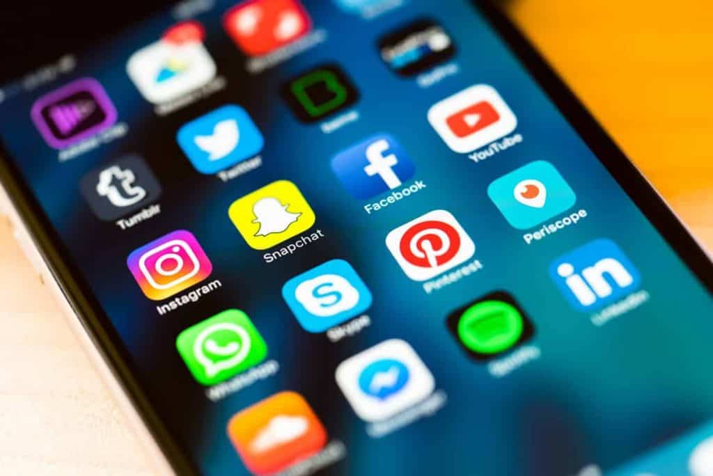 Social media platforms used by a construction business